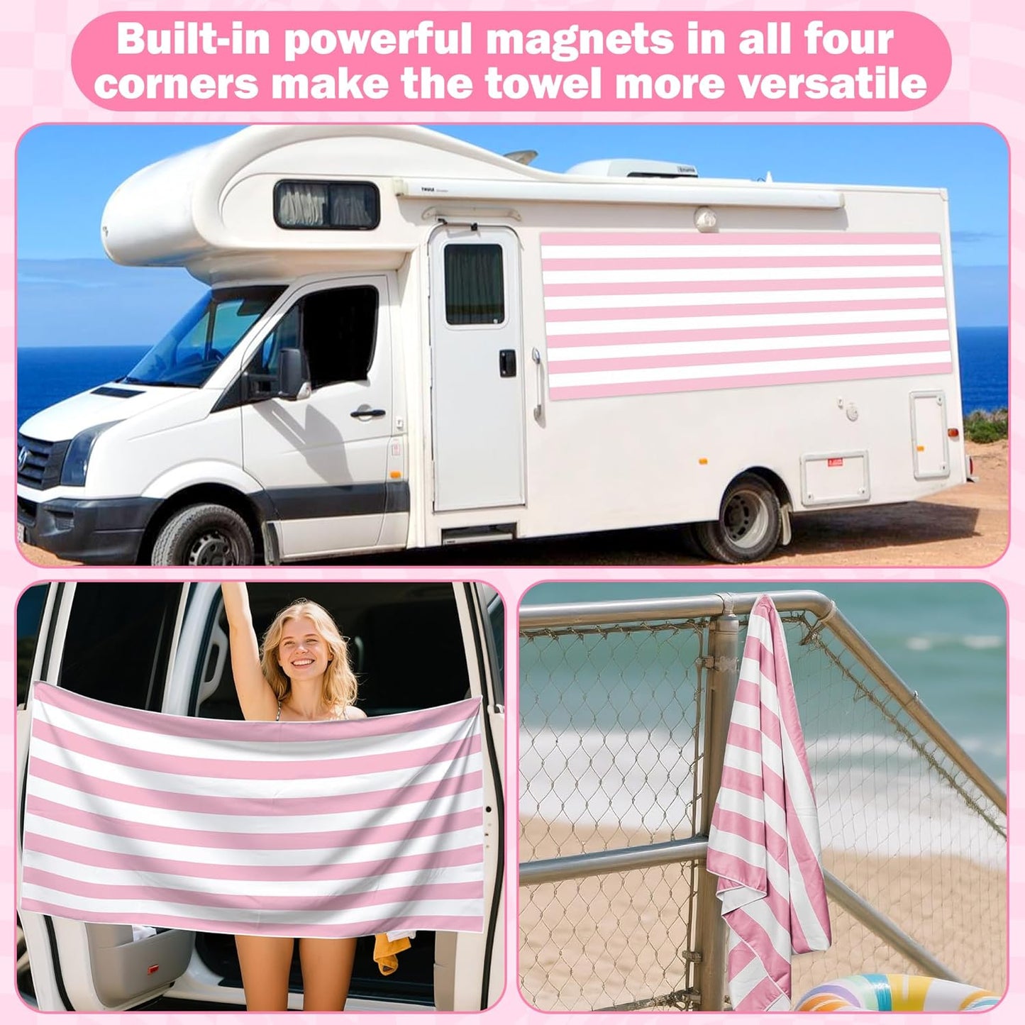 magnetic beach towels